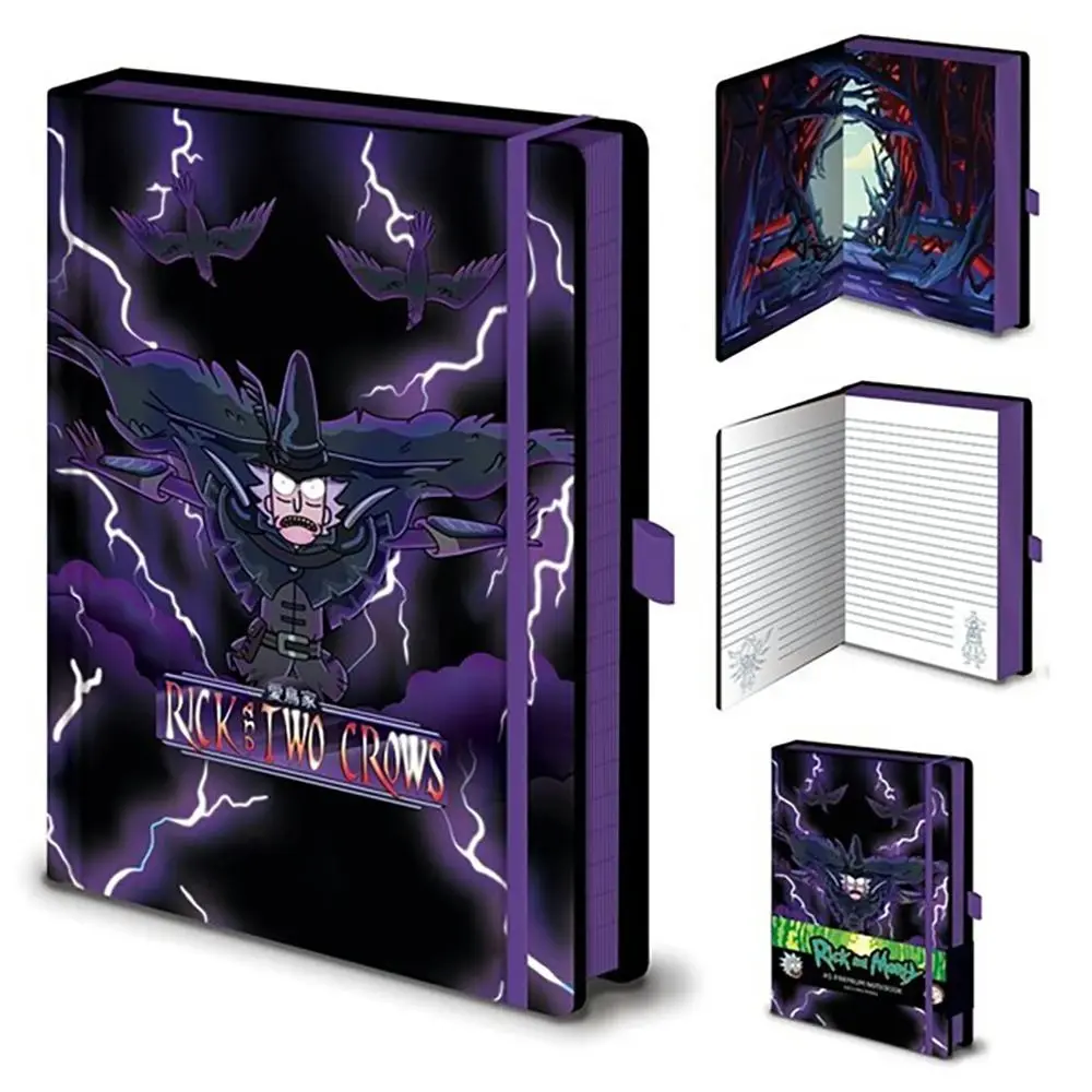 Adult Swim Rick And Morty Character 2 Crows A5 Premium Stationery Notebook - Office