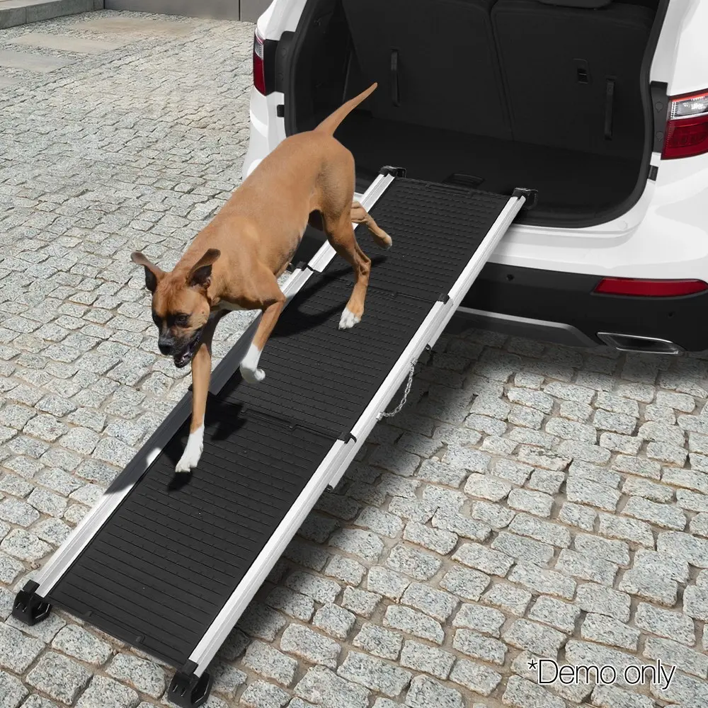 i.Pet Dog Ramp Pet Stairs Steps Car SUV Foldable Portable Ladder Adjustable - Pets