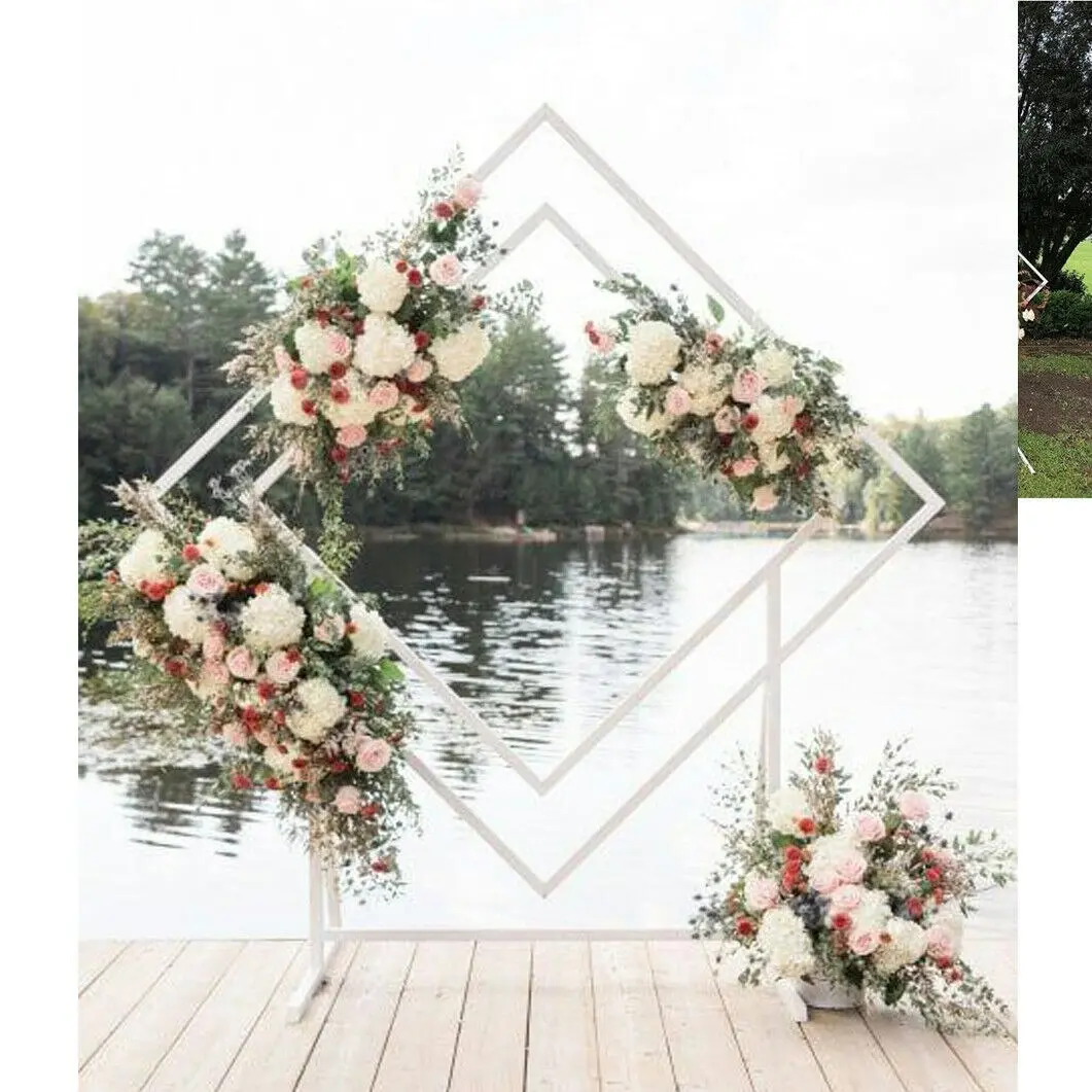 Fin Large Sturdy Diamond Wedding Arch Heavy Duty Iron Backdrop Stand Hardware Kit Au - Religious & Ceremonial