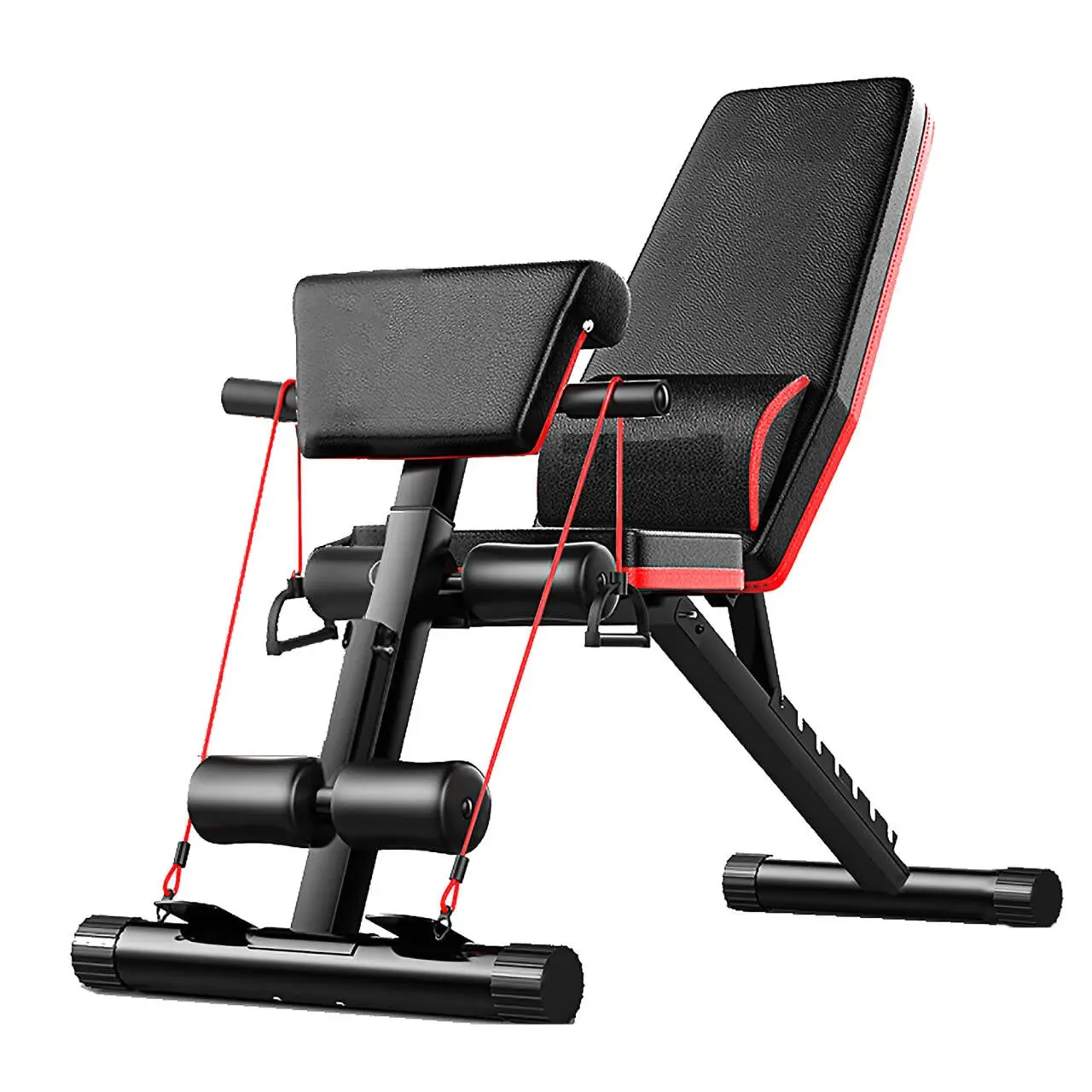 Fitness Master Adjustable Weight Abdominal Bench Sit-up Back Support Fitness Flat Gym Exercise