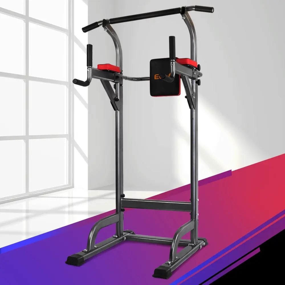 Everfit Weight Bench Chin Up Tower Bench Press Home Gym Wokout 200kg Capacity - Sports & Outdoor