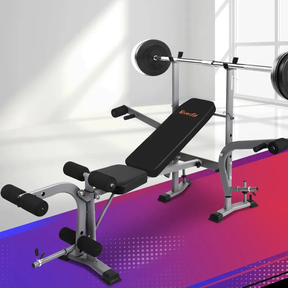 Everfit Weight Bench 8 in 1 Bench Press Adjustable Home Gym Station 200kg - Shred Sale - Up to $400 off