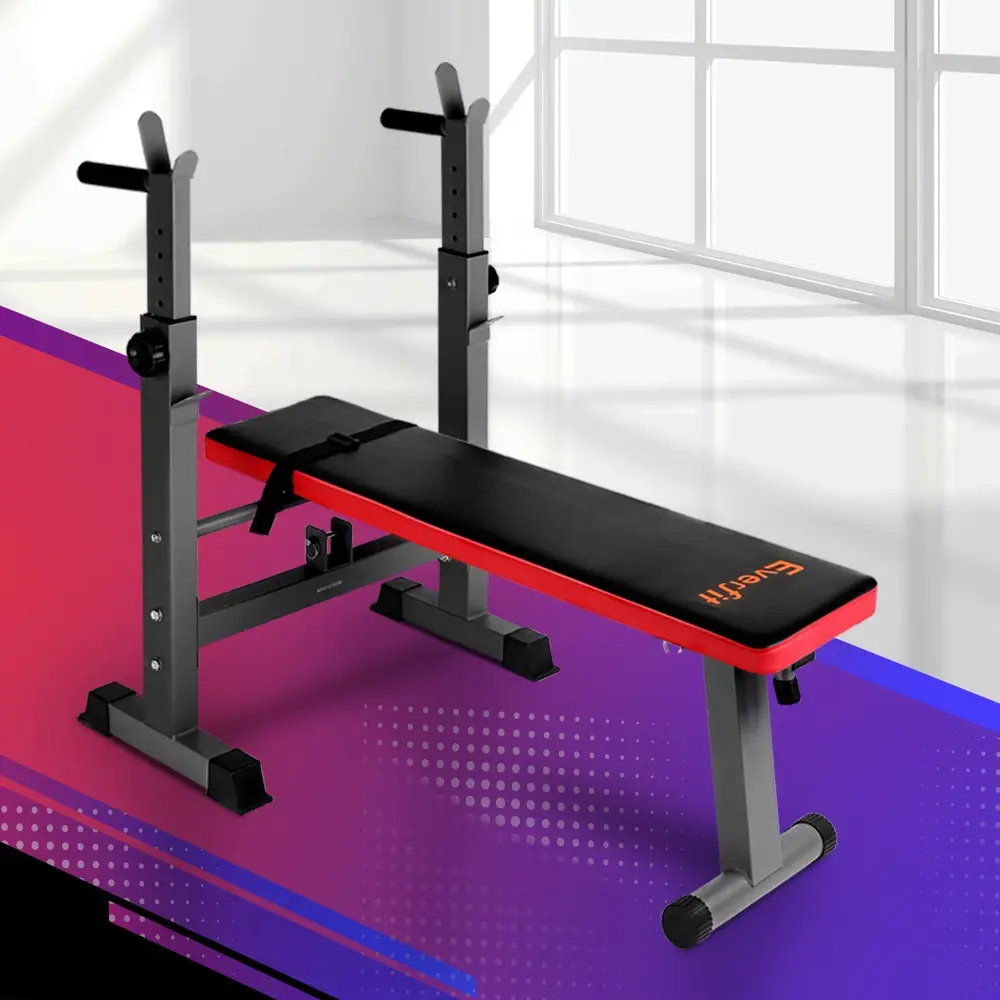 Everfit Weight Bench Squat Rack Bench Press Home Gym Equipment 200kg - Shred Sale - Up to $400 off