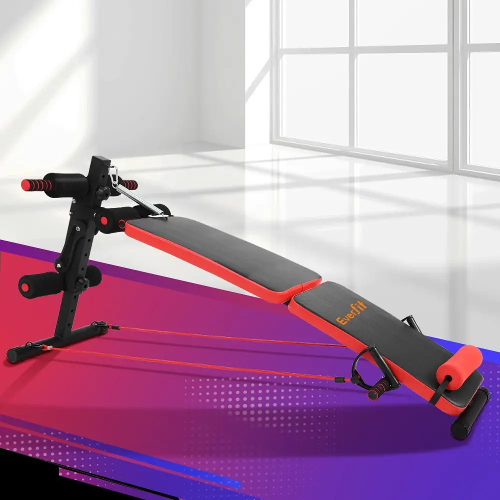 Everfit Weight Bench Sit Up Bench Press Foldable Home Gym Equipment - Shred Sale - Up to $400 off