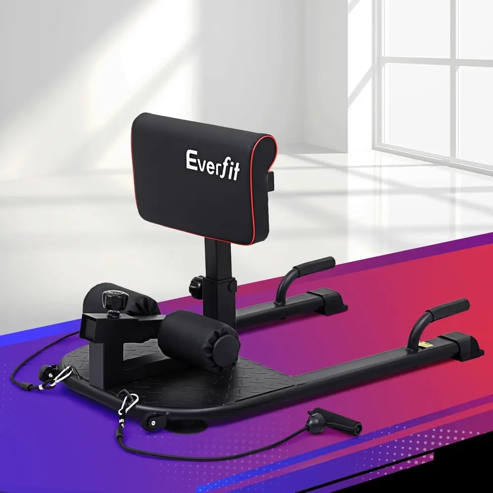 Everfit Deep Sissy Squat Weight Bench Adjustable Leg Extension Strength Training - Sports & Outdoor