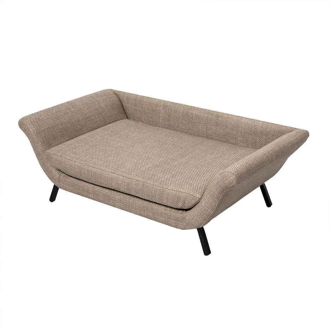 Pawz Pet Sofa Bed Raised Elevated Soft Lounge Couch Wooden Frame Heavy Duty - Pets