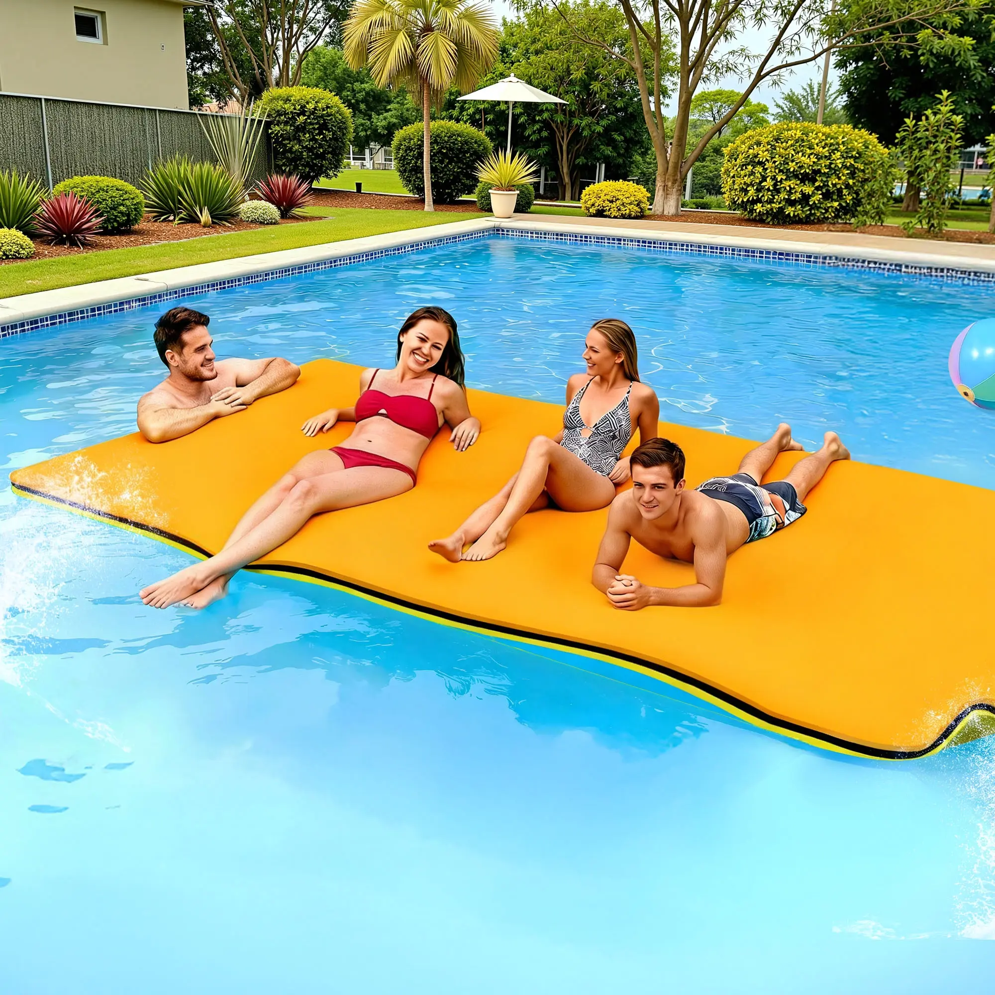 Weisshorn Floating Water Mat 5.5x1.8m Foam Pad Swimming Pool Island Platform - Up to 70% off Summer Sale