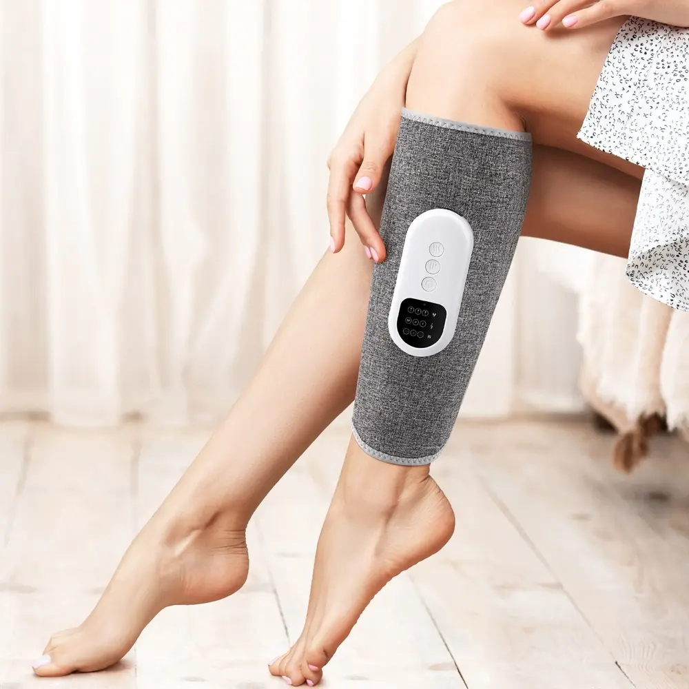 Livemor Leg Massager Heated Air Compression Calf Relaxation - Health
