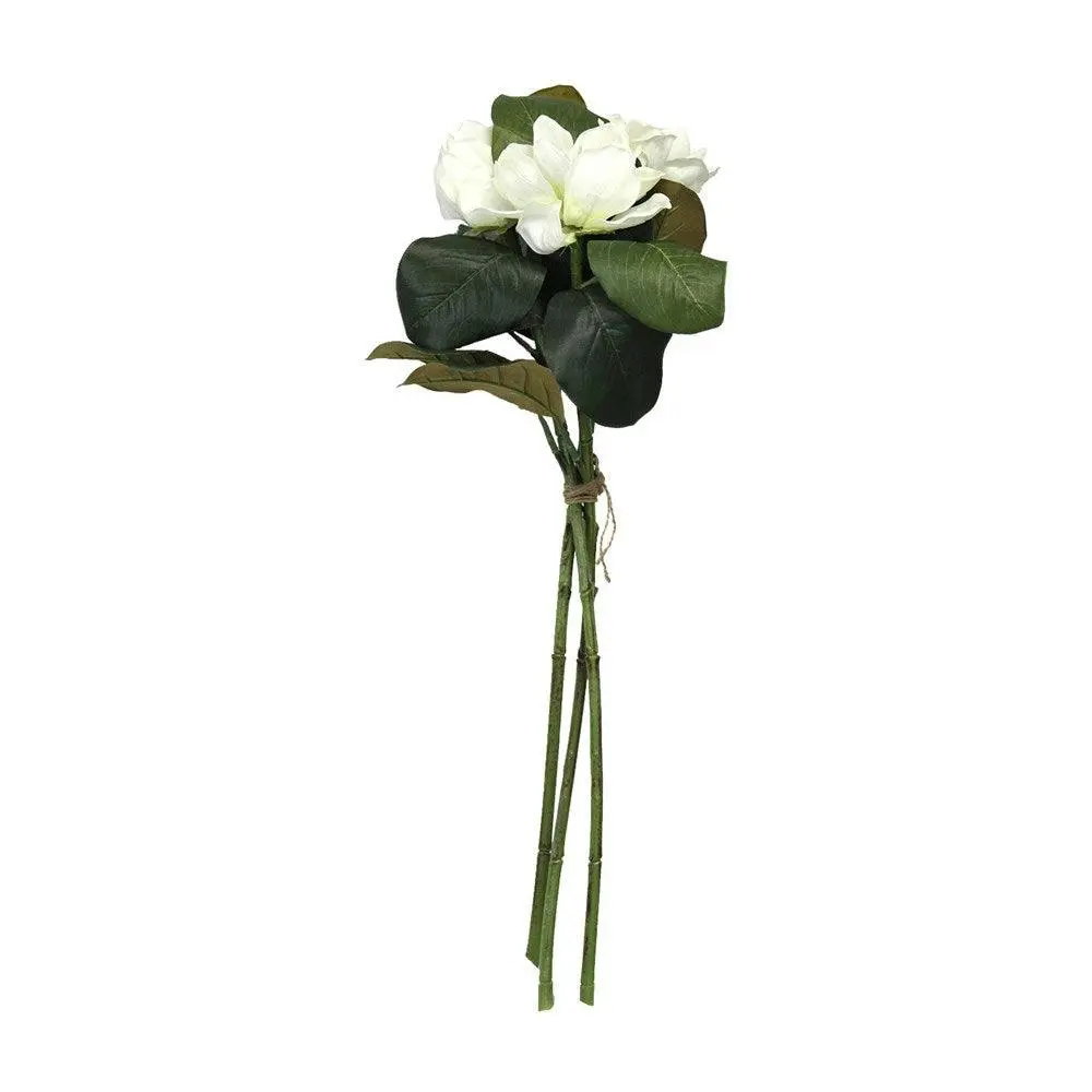 Artificial White Magnolia Flowers Bouquet 70cm - Home & Garden