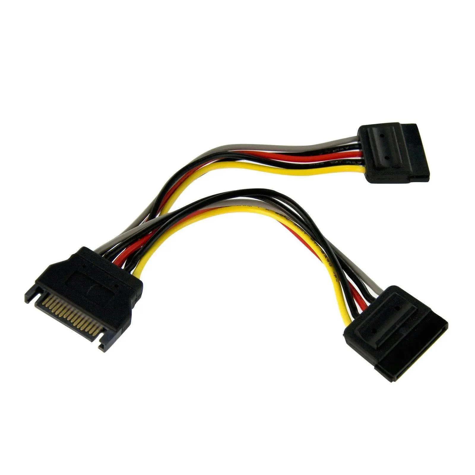 Star Tech 15cm SATA Power Y Splitter Cable Adapter For Hard Drive/SSD/DVD Drive - Electronics
