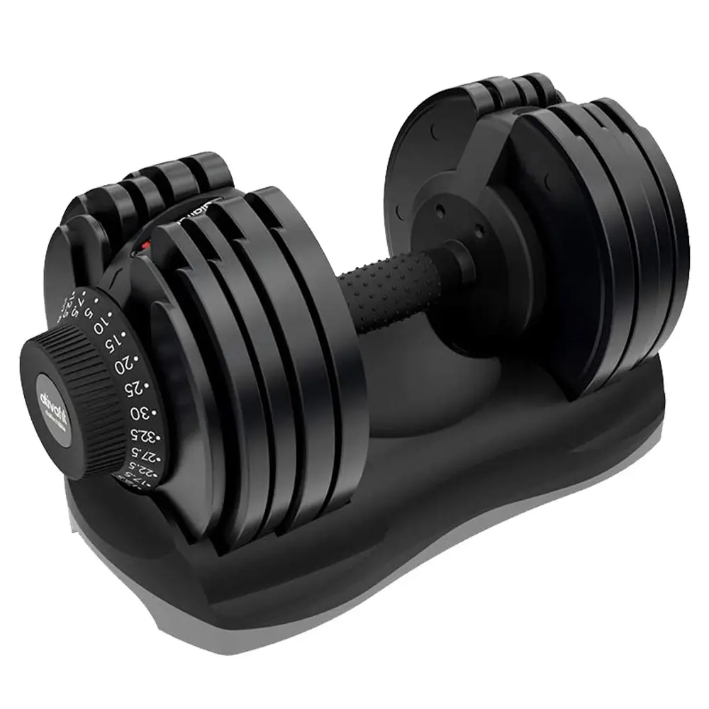 ATIVAFIT 32.5kg Single Adjustable Weight Dumbbell, for Home Gym Fitness Training - Sports & Outdoor