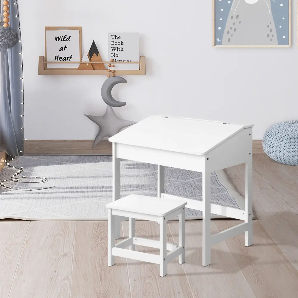 Keezi 2PCS Kids Table and Chairs Set Activity Children Playing Toys Study Desk - Up to 70% Off Kids & Baby Furniture