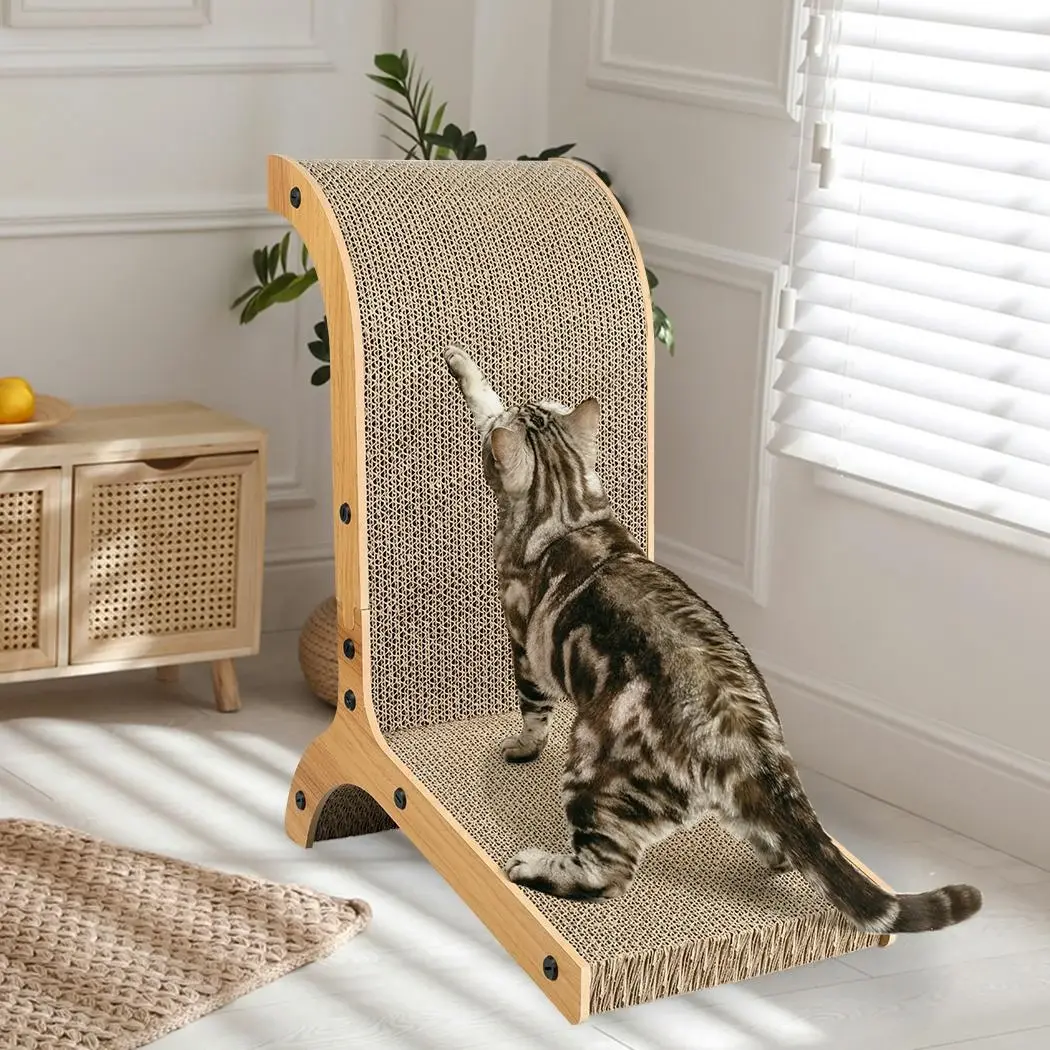 Pawz Cat Scratch Pad Cardboard Kitten Cat Scratcher Scratching Board Scratch Toy - Pets