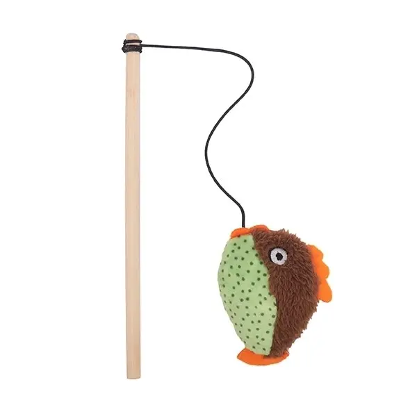 Rosewood 21cm Little Nippers Flippy Fish Catnip Plush Pet/Kitty Cat Scratch Toy - Pets