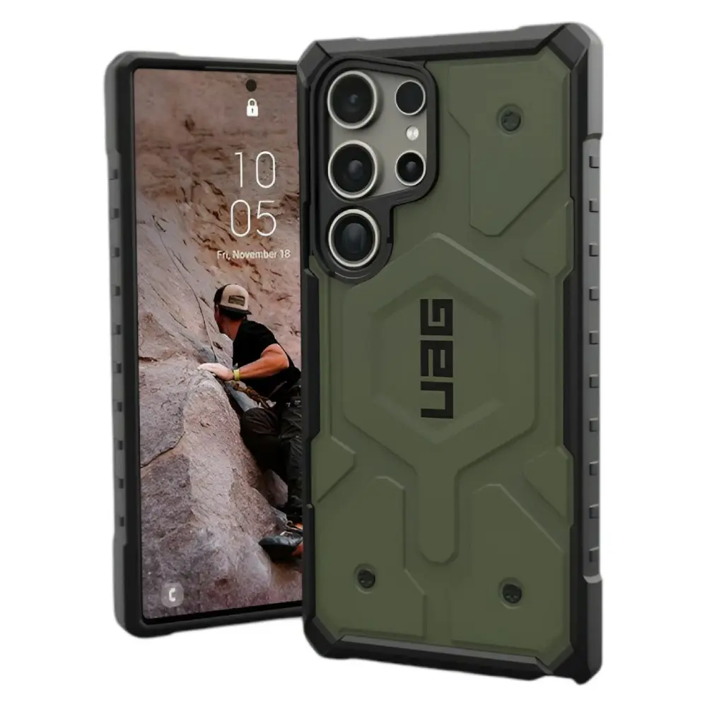 UAG Pathfinder Pro Magnetic Protective Case (Suits Galaxy S24 Ultra) - Olive Drab
