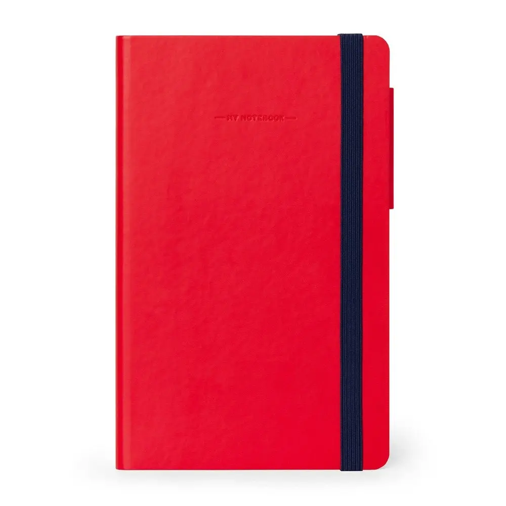 Legami My Notebook Medium Lined Journal Personal Diary School Stationery Red - Back to School Specials