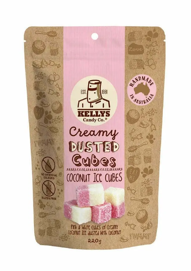 Kelly's Coconut Ice Cubes 180g - Groceries