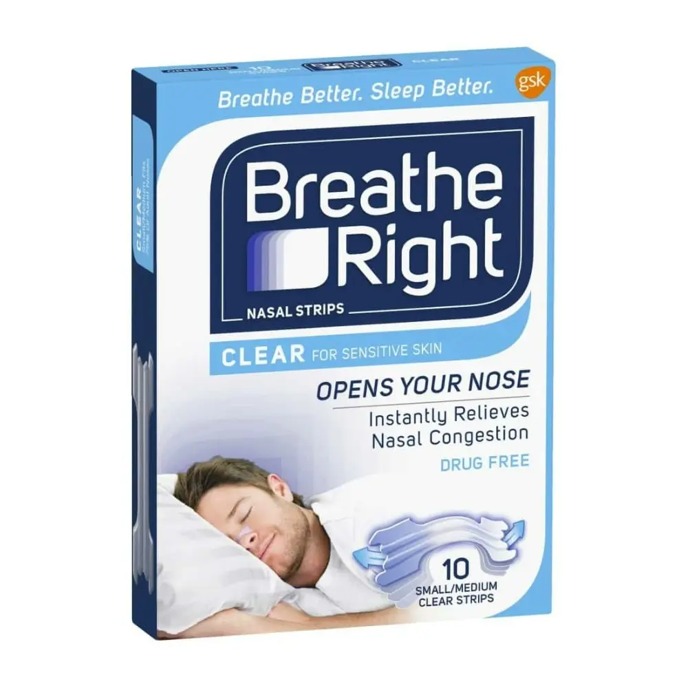 Breathe Right Clear Nasal Strips 10pk Small/medium - Baby