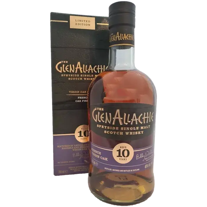 Glenallachie 10 Year Old French Virgin Oak Finish Single Malt Scotch Whisky 700ml - Alcohol