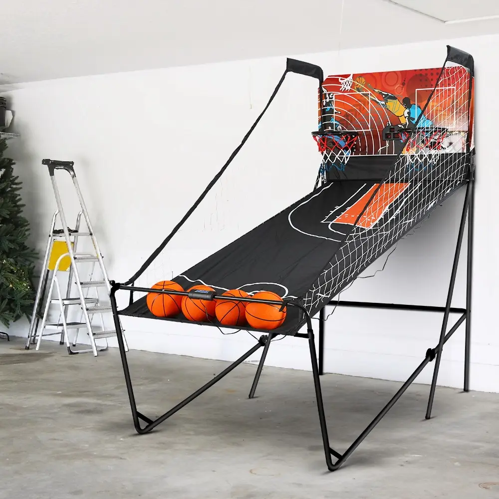 Basketball Arcade Game Electronic Scorer 8 Games Double Shoot Black - Electronics