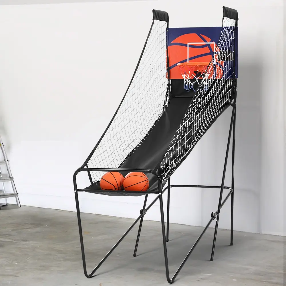 Basketball Arcade Game Electronic Scorer 8 Games Double Shoot Grey - Electronics