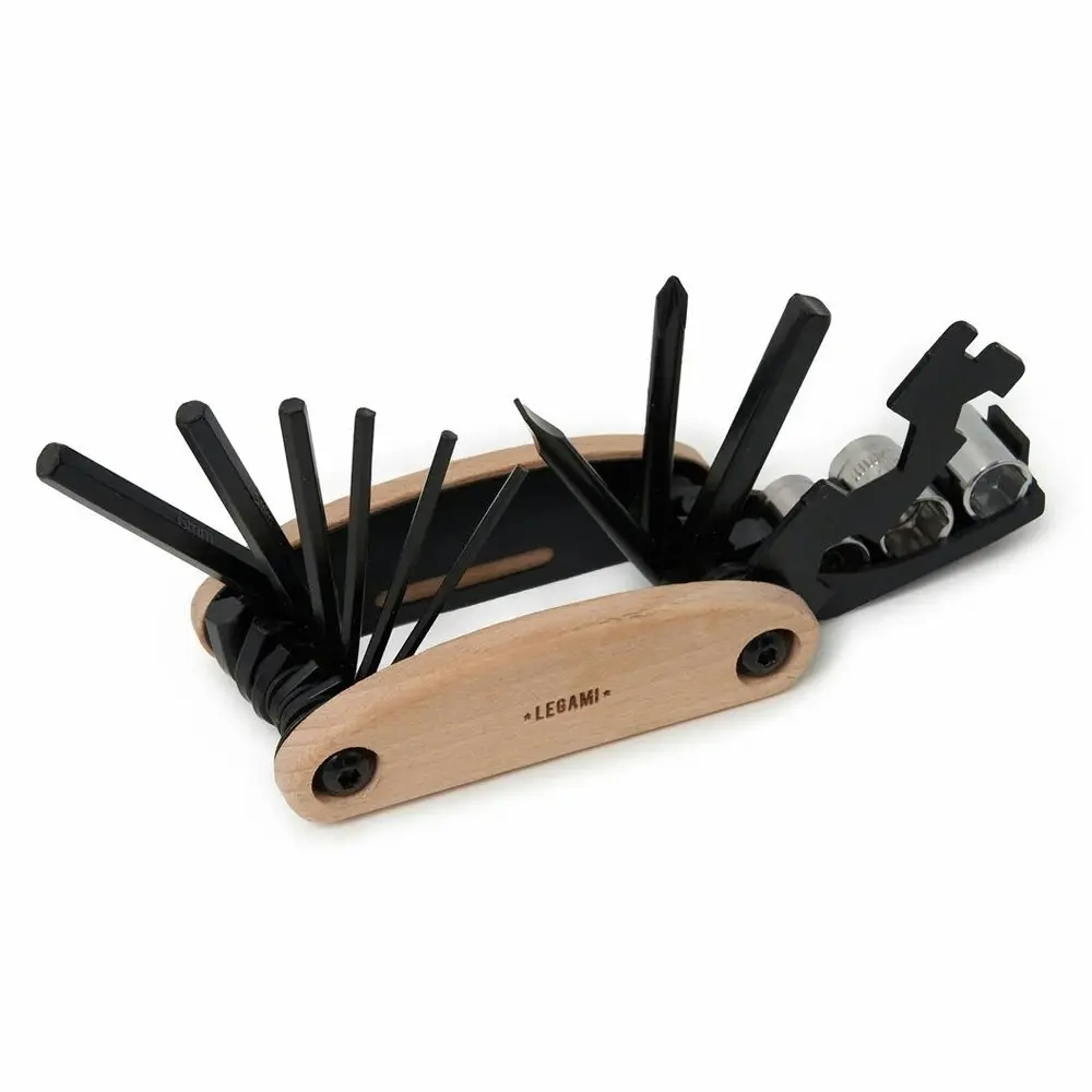 Legami 13 In 1 Bike Repair Pocket Multitool Allen Key/Screwdriver/Wrench 8.5cm - Sports & Outdoor