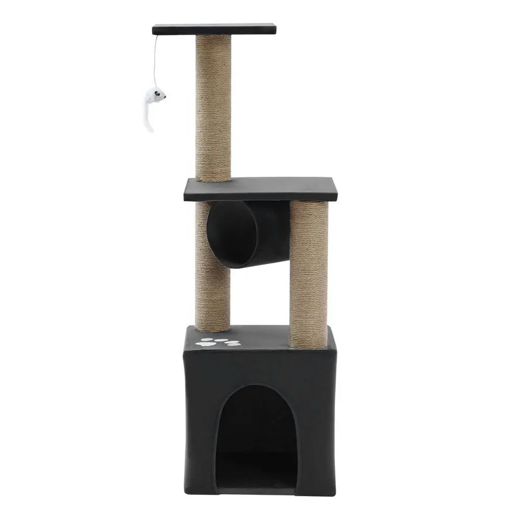Paws & Claws Catsby 65cm Elsternwick Cat Tree Scratch House Furniture Charcoal - Pets