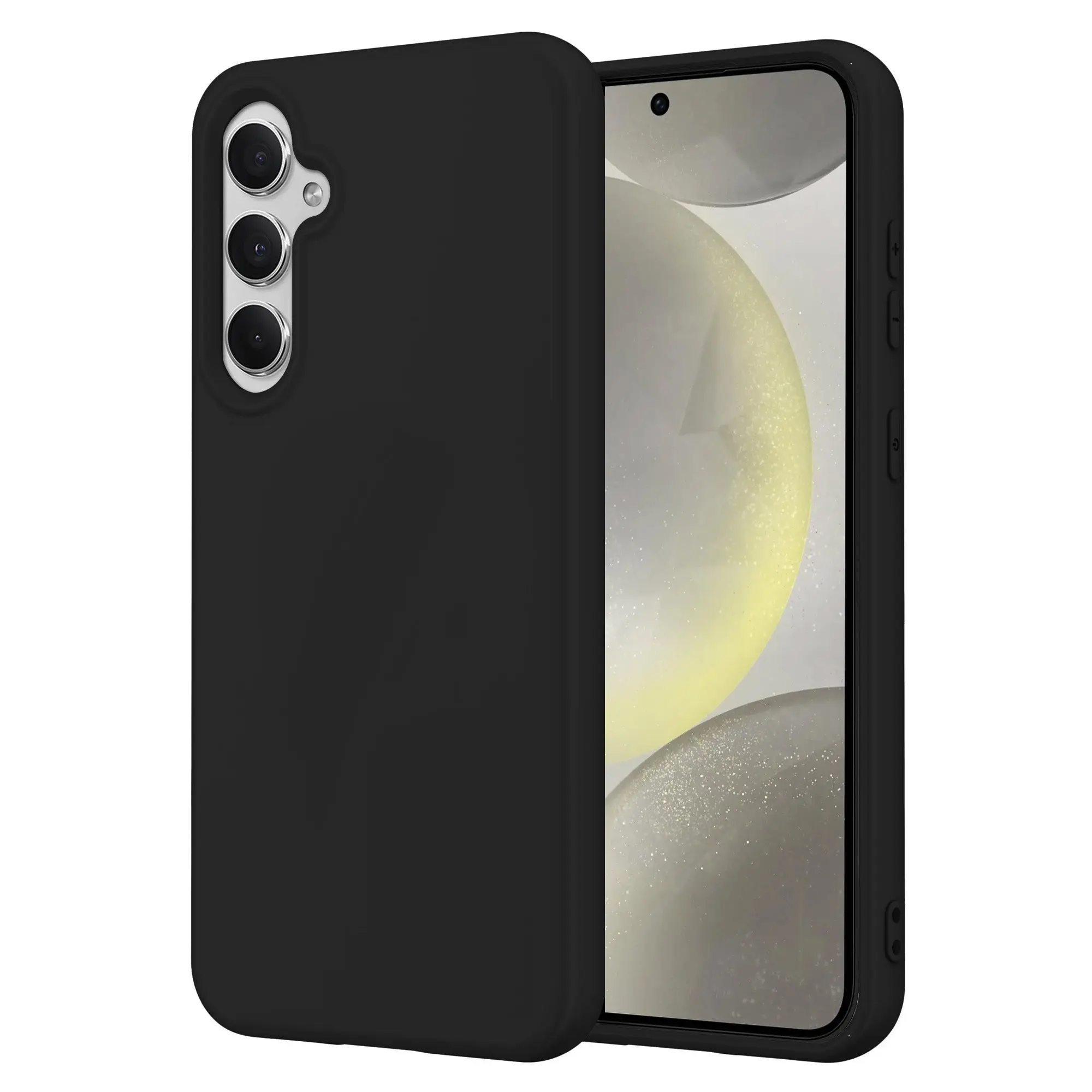 MEZON Samsung Galaxy S24+ (6.7") Slim Black Premium TPU Gel Back Case - Shock Absorption (Galaxy S24+, Gel Black)