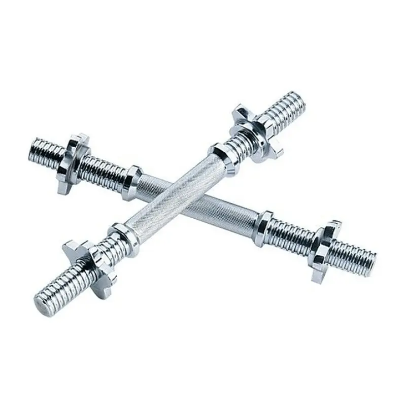 York 14 Inch Spinlock Dumbbell Handle Set - Sports & Outdoor