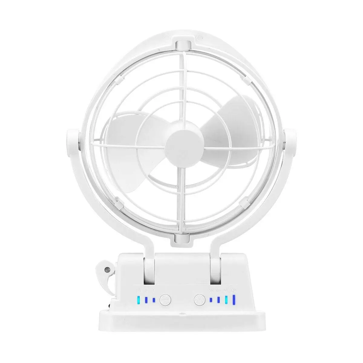 Ausway 12V 24V Caravan Fan Camping Trailer RV Camper Boat Gimbal Design 360 Degree Campervan Motorhome with Remote Control White - Free Shipping Specials