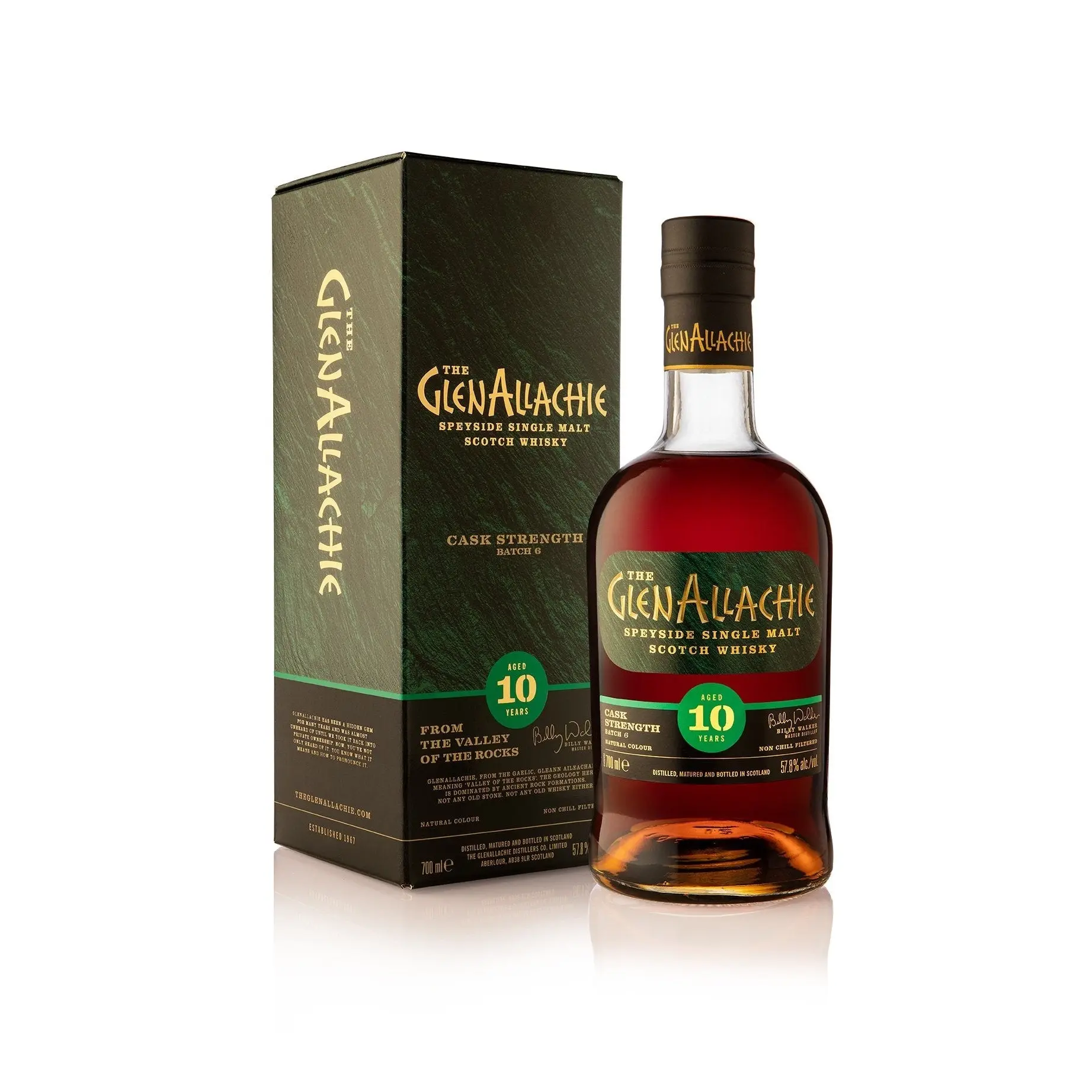 Glenallachie 10 Year Old (Batch 6 57.80%) Cask Strength Single Malt Scotch Whisky - Alcohol
