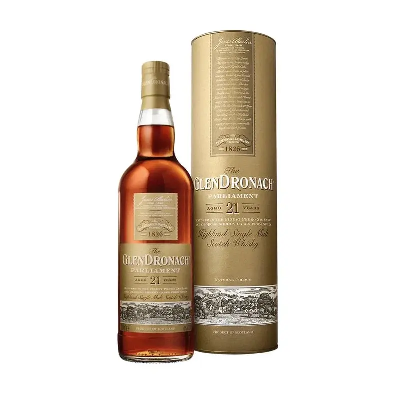 The GlenDronach 21 Year Old Parliament Single Malt Scotch Whisky 700ml - Alcohol