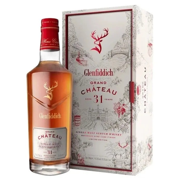 Glenfiddich Grand Château 31 Year Old Bordeaux Wine Cask Finish Single Malt Whisky 700ml - Alcohol