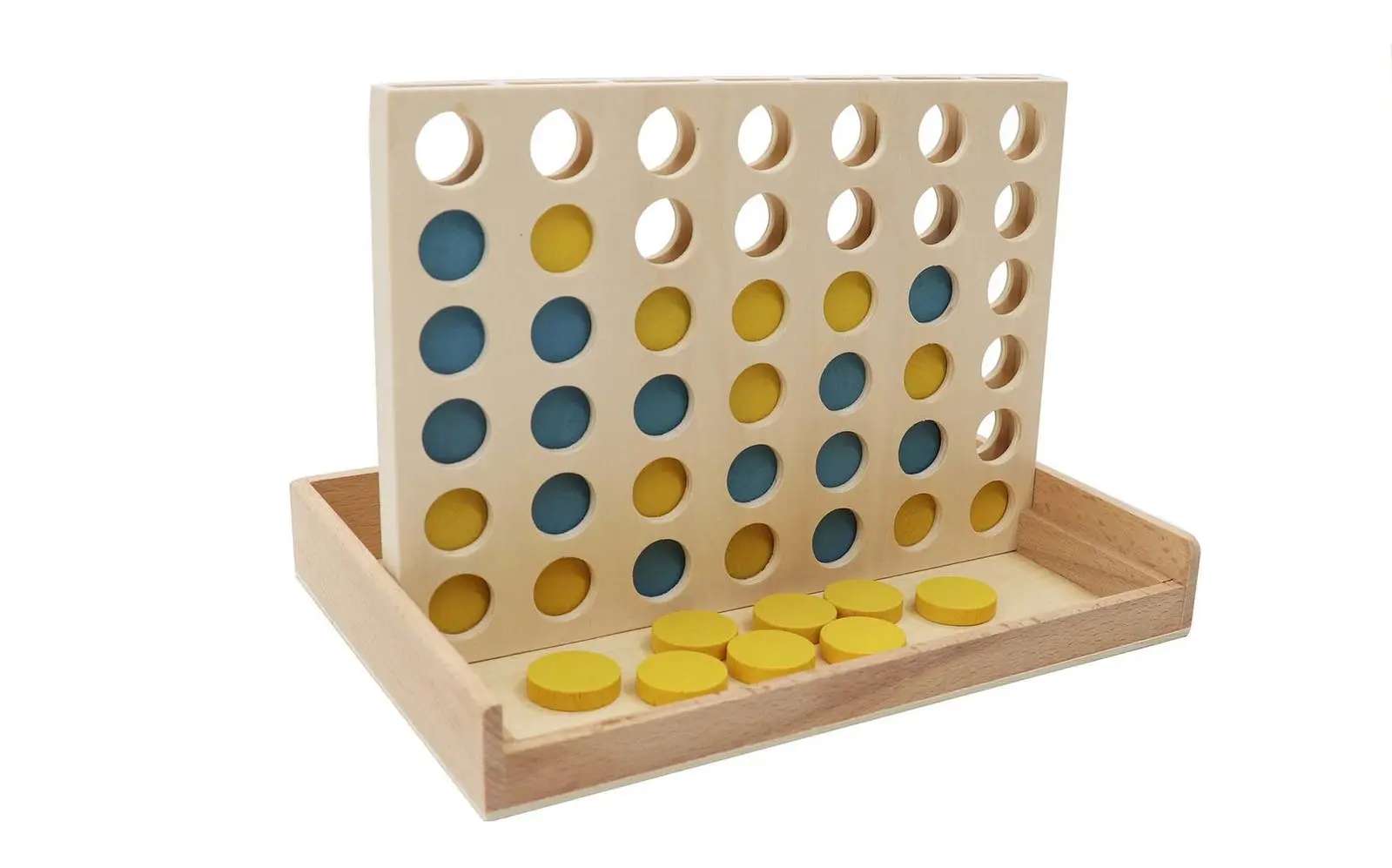 Kaper Kidz Calm & Breezy Wooden 4 In A Row Game Boathouse Blue Kids Toy 3yrs+ - Toys & Games