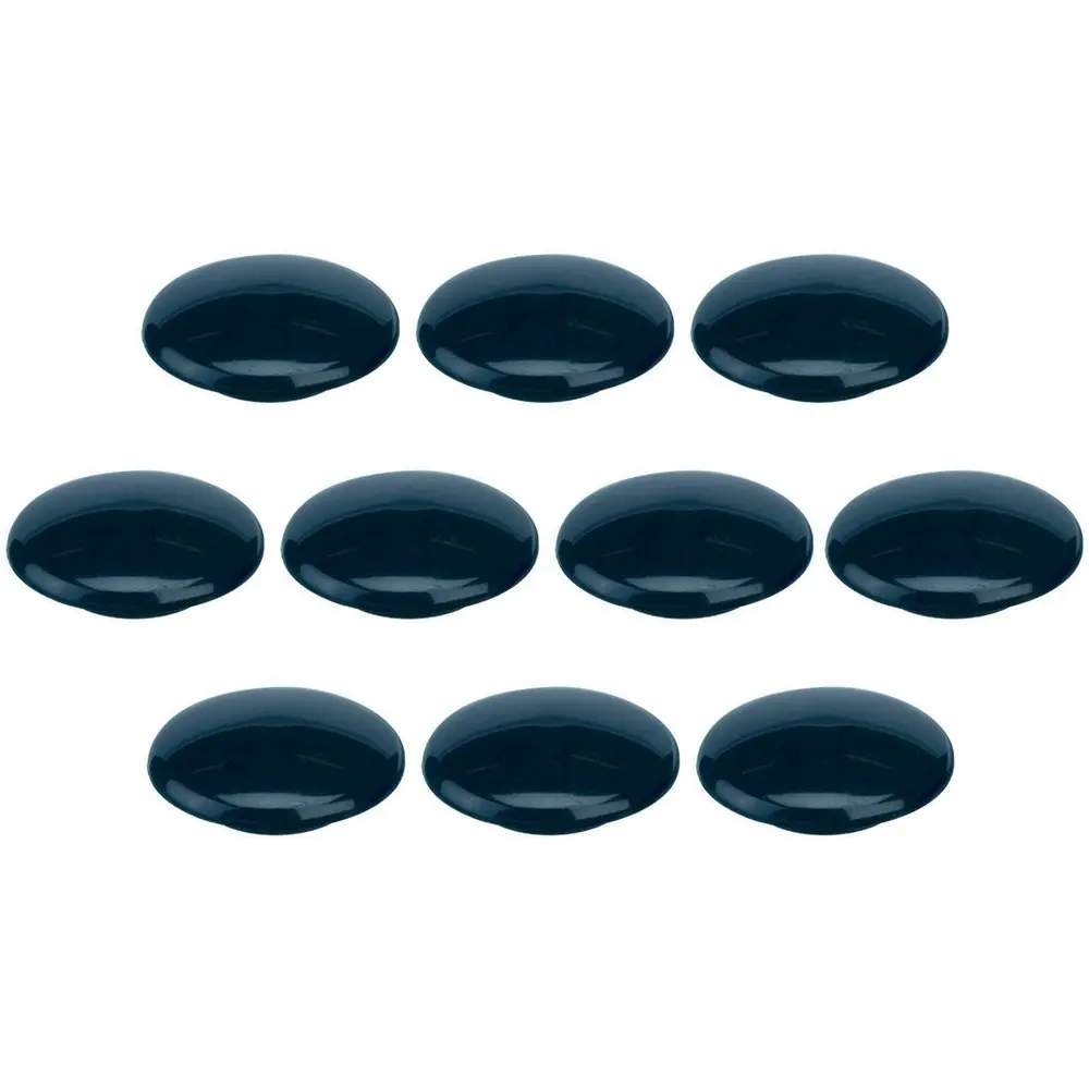 10PK Quartet 30mm Magnet Buttons Document/Photo Holder For Magnetic Board Black - Office