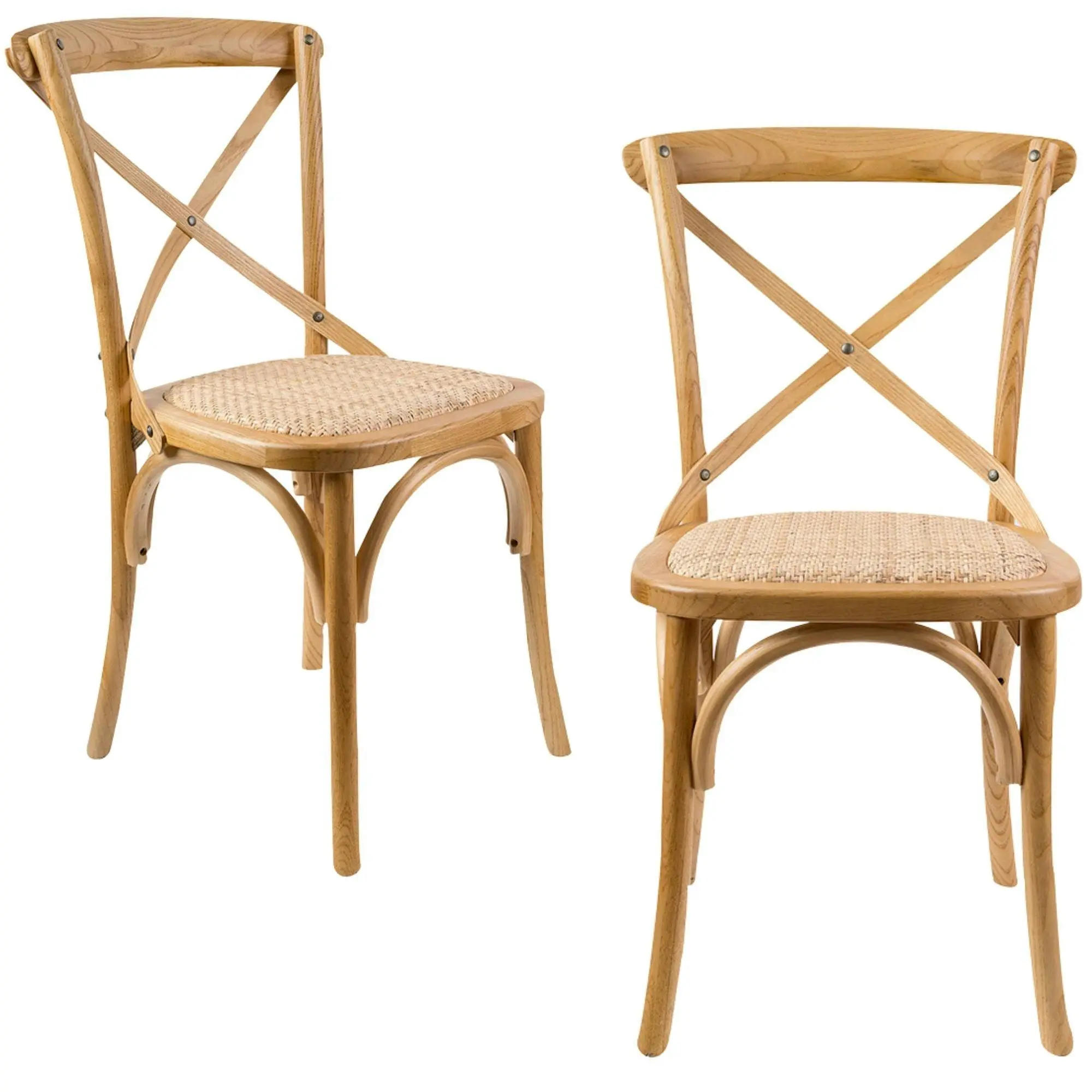Aster 2pc Set Dining Chair Oak - Furniture