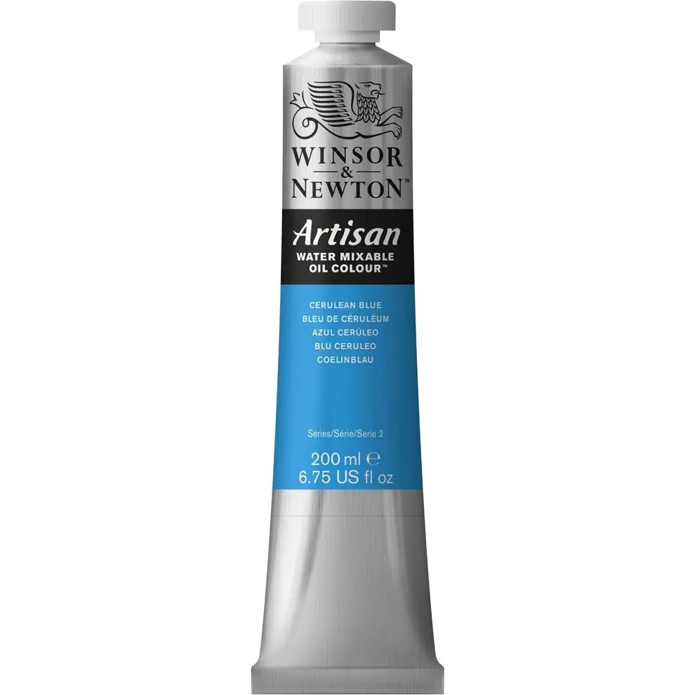 Winsor & Newton Artisan Series 1 WMOC 200ml Art Paint Tube Cerulean Blue Hue - Hobbies