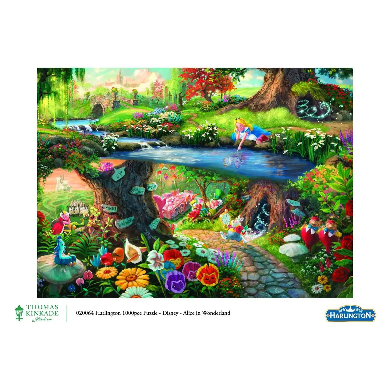 1000pc Thomas Kinkade: Disney Alice in Wonderland Puzzle - Toys & Games