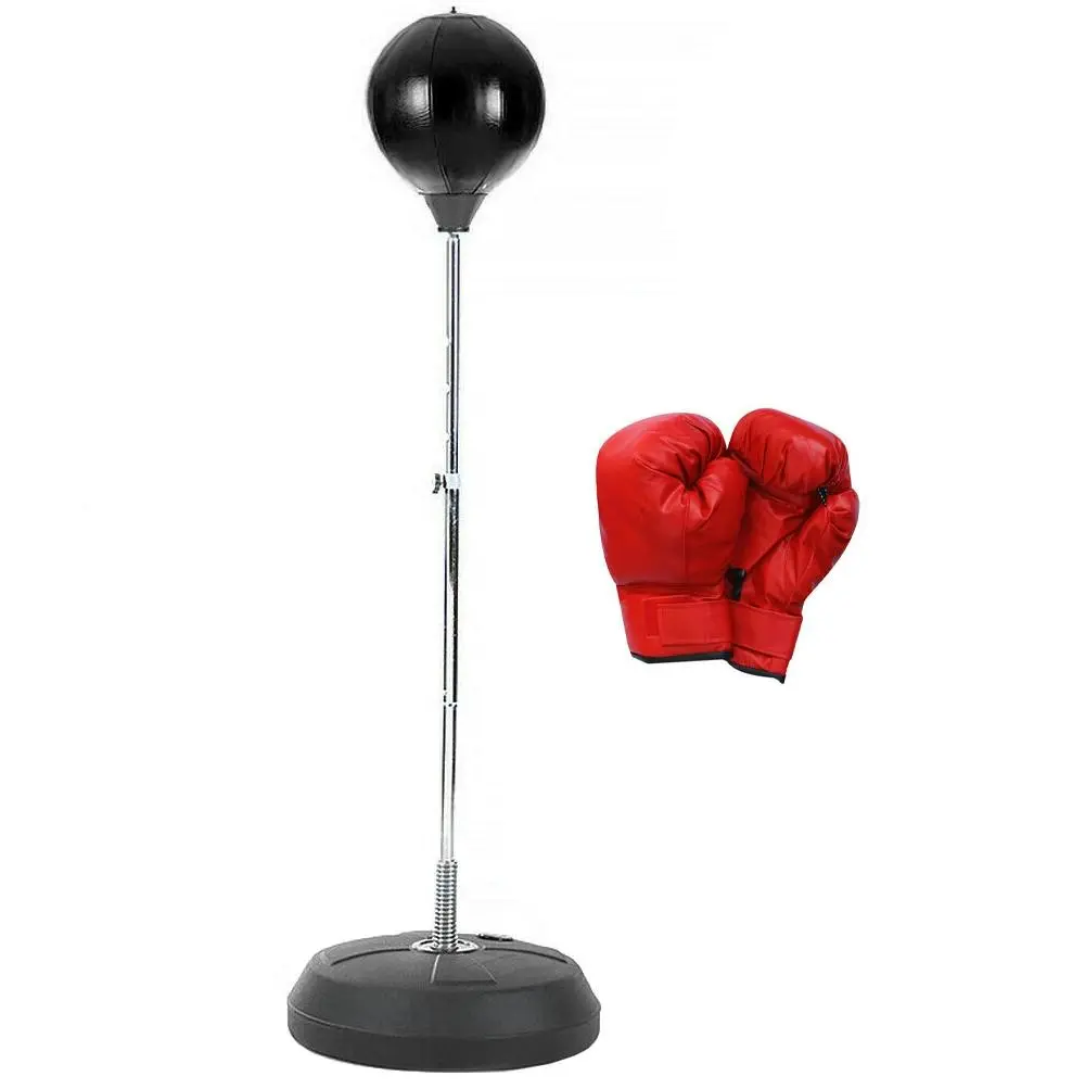 Hacienda 145cm Free Standing Boxing Stand Set Punching Ball/Gloves Gym/Exercise - Sports & Outdoor