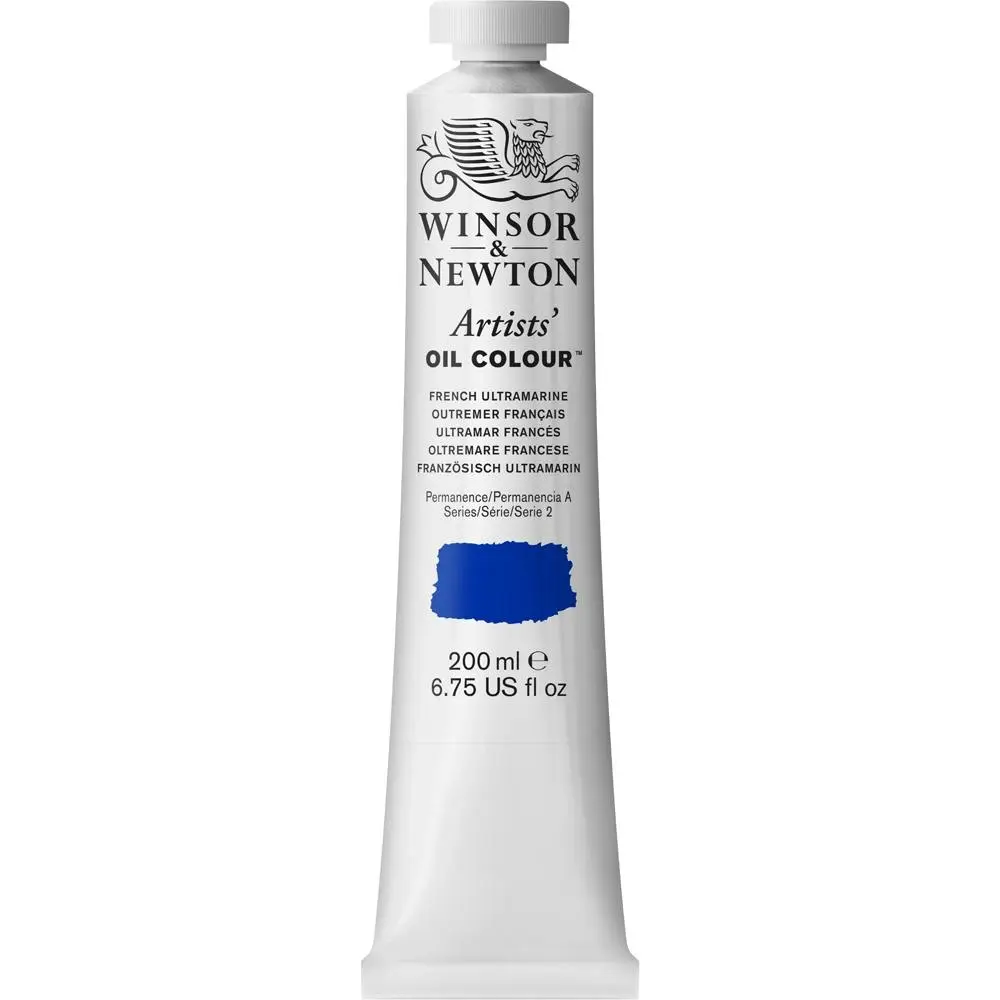 Winsor & Newton Artists Oil Colour 200ml Paint Tube French Ultramarine Series 2 - Hobbies