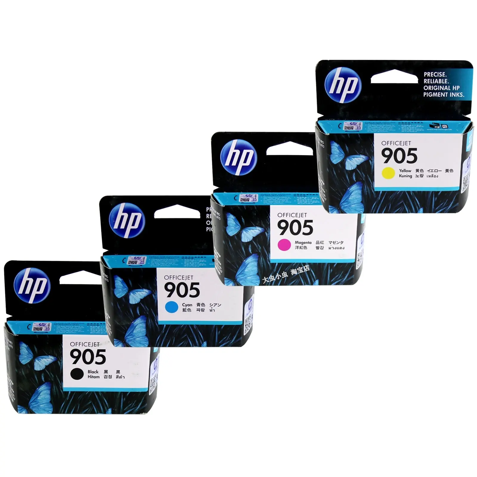 HP 905 4 Colours Value Pack Ink Cartridge Toner J7K33A J7K34A - Electronics