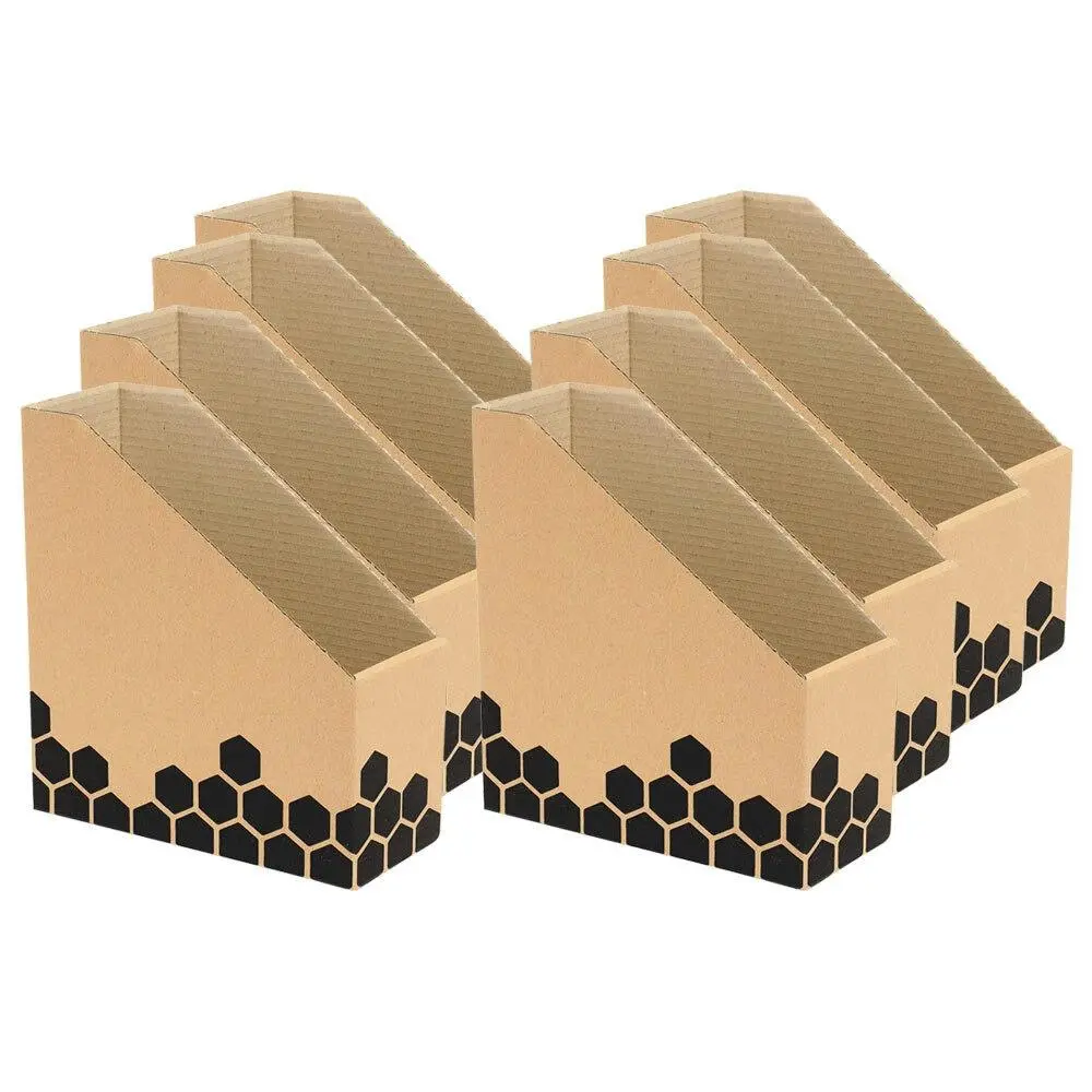 8pc Marbig Enviro Magazine/Book File Box f/ Desk/Home Organiser/Holder/Storage - Home & Garden