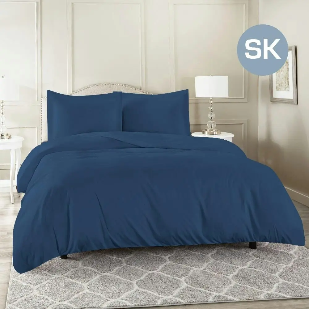 Super King Size Ocean Color 1000TC 100% Cotton Quilt Doona Duvet Cover Pillowcase Set - Home & Garden