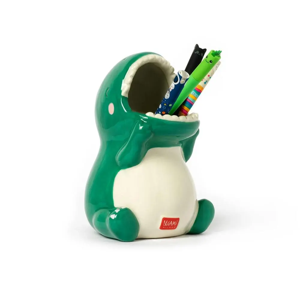Legami Desk Friends Ceramic Pen/Ballpen Pencil Holder Storage Stationery Dino - Office