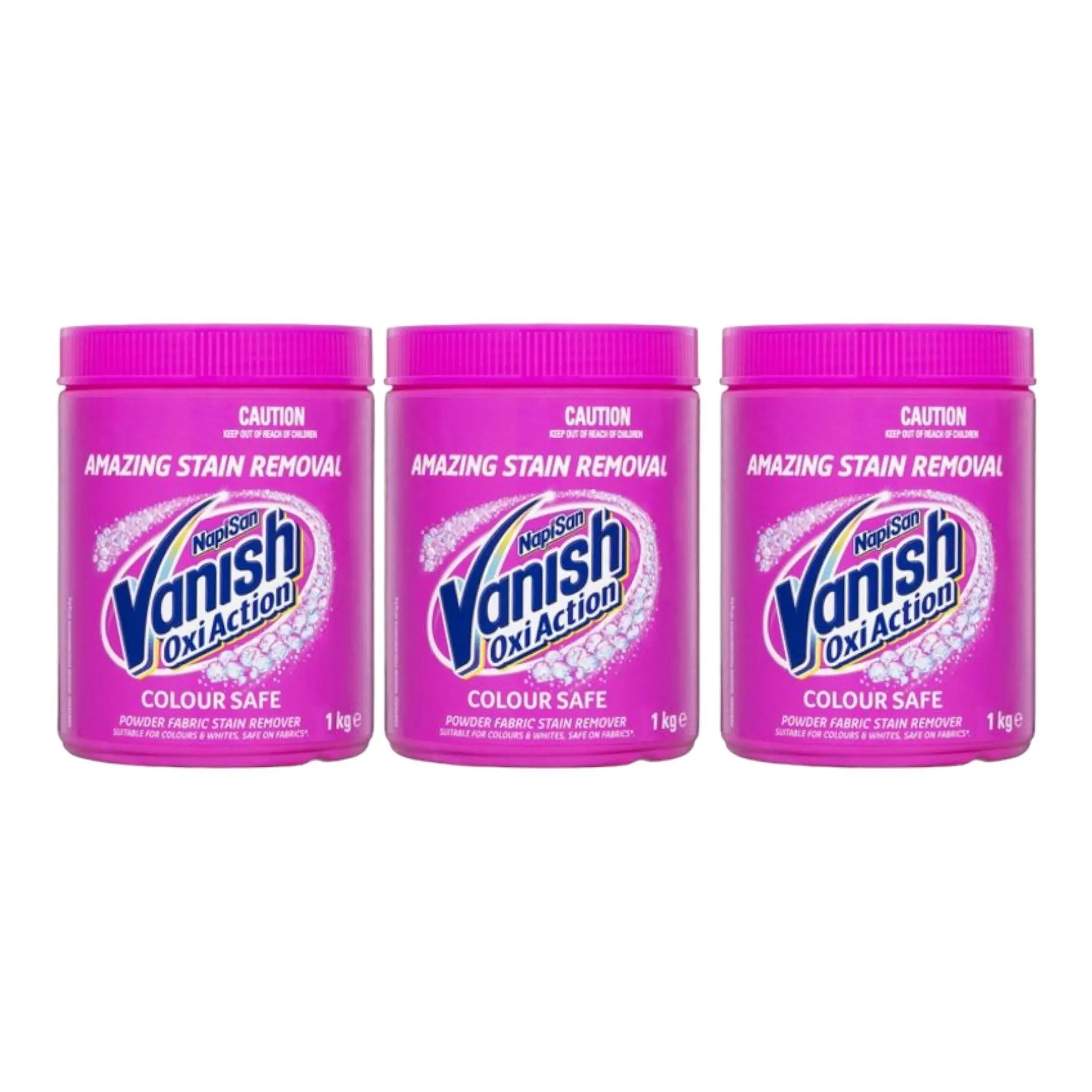 3 Pack Vanish Napisan Oxi Action Stain Remover Powder 1kg - Home & Garden