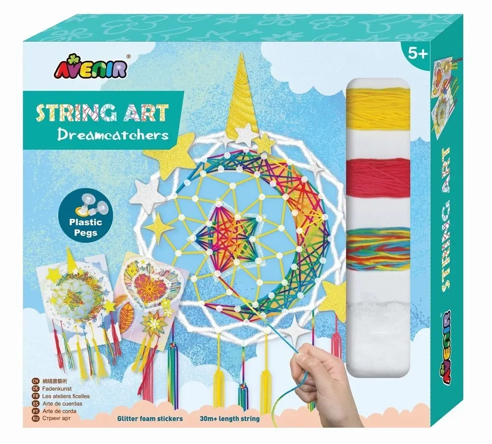 Avenir String Art Dream Catcher Kids/Children Craft Kit Fun Activity Toy 5y+ - Hobbies