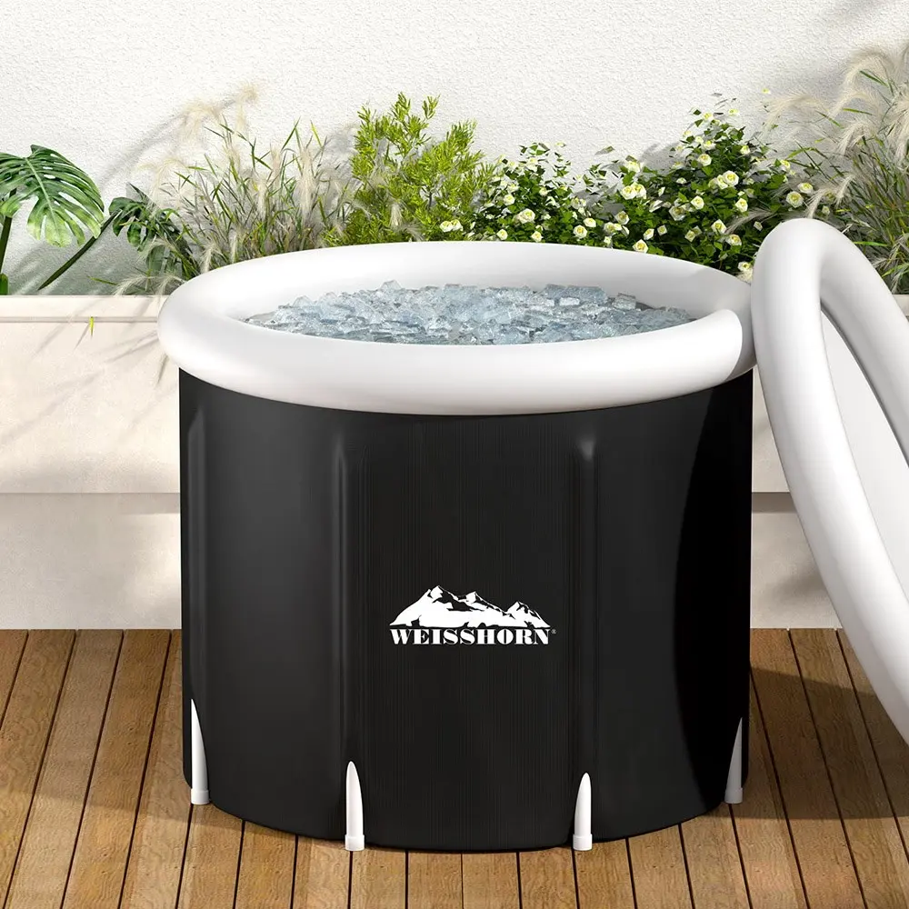 Weisshorn Portable Ice Bath Tub 70X80CM Inflatable Folding Bathtub Spa Massage - Hardware
