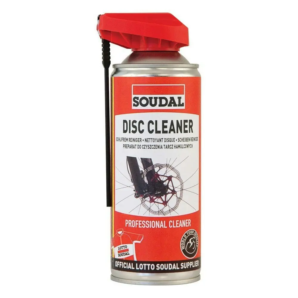 Soudal Bike/Bicycle Disc Brake Cleaner/Degreaser Dirt Remover Spray Can 400ml - Sports & Outdoor