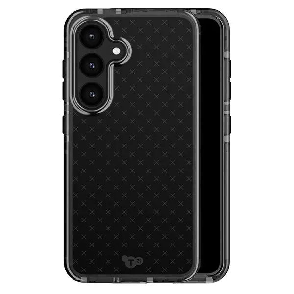 Tech21 Evo Check Case (Suits Galaxy S24) - Smokey Black