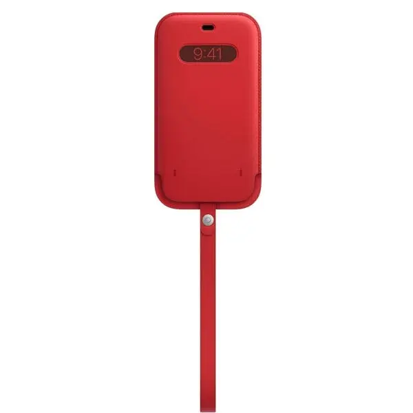 Apple iPhone 12 Pro Max Leather Sleeve with MagSafe - Scarlet